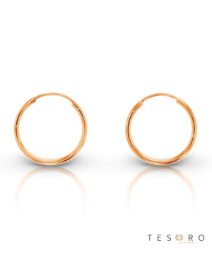 1845.9E 9R Marche 15mm Plain Sleeper Earrings