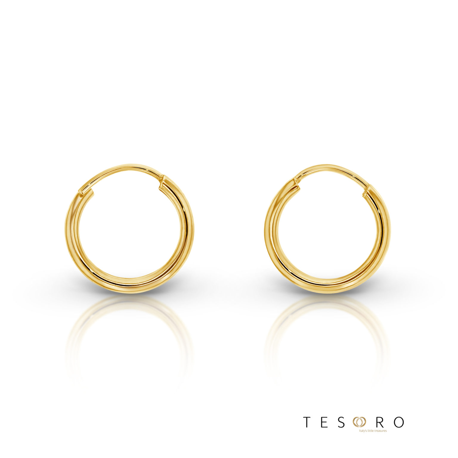1844.9E 9Y Marche 10mm Plain Sleeper Earrings