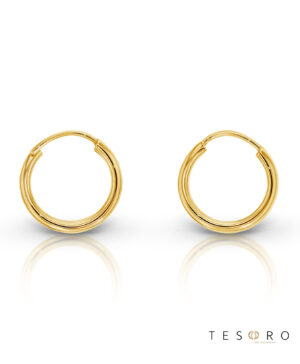 1844.9E 9Y Marche 10mm Plain Sleeper Earrings