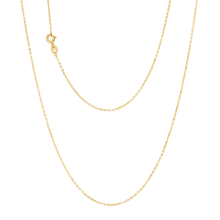 Fine yellow-gold Cable Forzatina chain