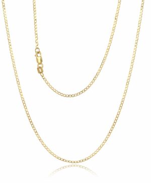 040GSLDE 9Y Torri Super Flat Curb Link Chain, 2mm, 50cm