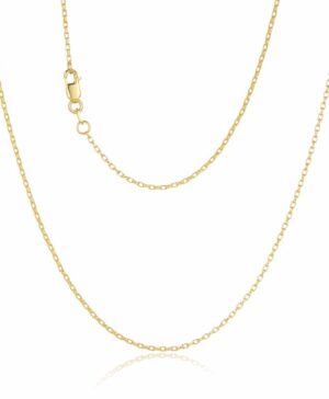GVJ Custom Solid Diamond Cut Oval Belcher Chain 1.20mm