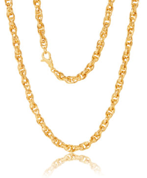 9Y 150HVH207-3 Fancy Overlapping Necklace 45cm.