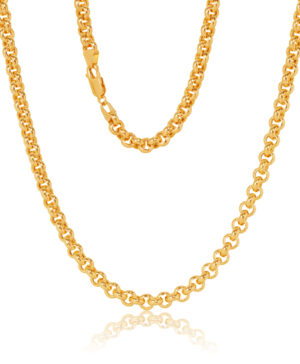 HVR006-4-50cm 9Y Sambuca Round Belcher Link Chain 5.3mm, 50cm