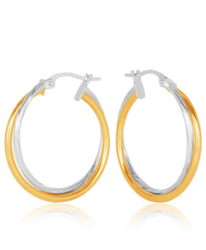 20OBC615-99 9YW Forio 20mm Diameter Hoop Earrings