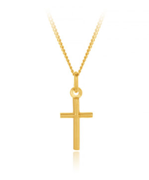 16PCC001 9Y Plain Round Tube Cross, 21mm Length, 10mm Width.