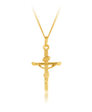 26PCC007-1 9Y Chiseled Edge Crucifix 30mm Length, 17.5mm Width.
