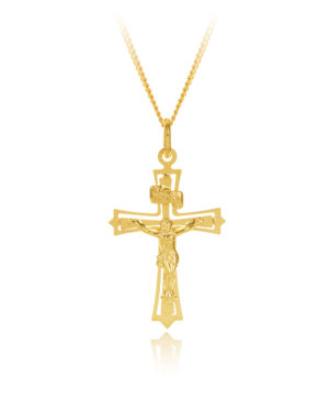 30PCL013-1 9Y Flat Profile Fan Out Edges Crucifix 30mm Length, 21mm Width.