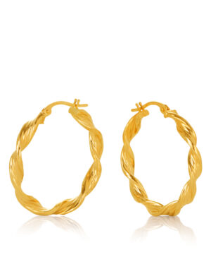 20OBC023-99 9Y Fancy Twist Hoop, 20mm.
