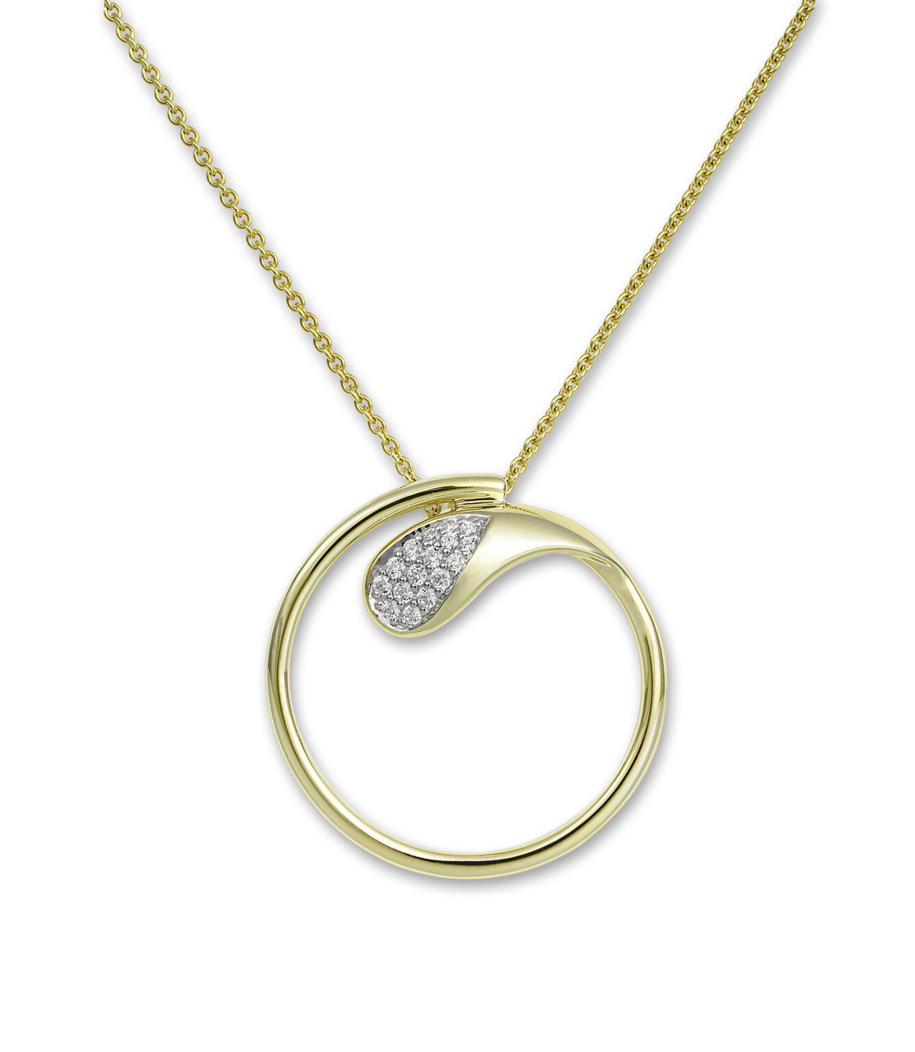 31/04663-0 375/- Bic Bruning Pendant Diamond 0,129 Ct H/si