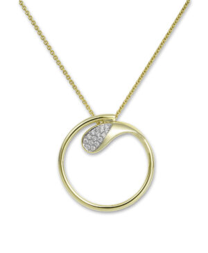 31/04663-0 375/- Bic Bruning Pendant Diamond 0,129 Ct H/si
