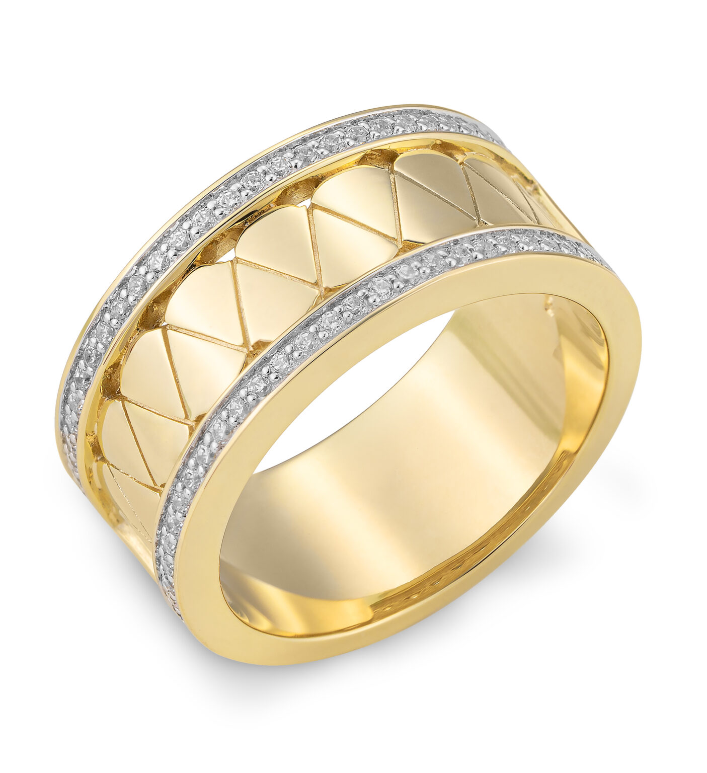 41/06215-0 375/- Bic Breuning Ring Diamond 0,319 Ct H/si
