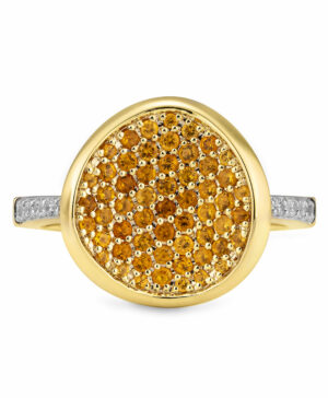 41/062210 Breuning Citrin/Diamond Ring