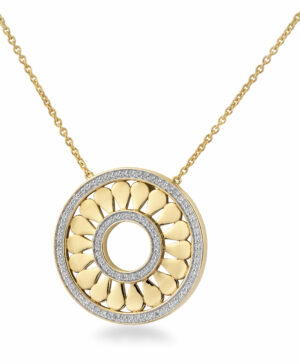 61/01536-0 375/- Bic Breuning Necklace Diamond 0,49ct Ct H/si