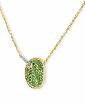 61/01538-0 9YW Breuning NECKLET - g.tsavorite/BRILL. 0,045 Ct. H/si