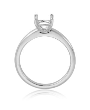 061-00387 750/- White Gold 4 Claw Solitaire 1.00ct Centre Ring Mount