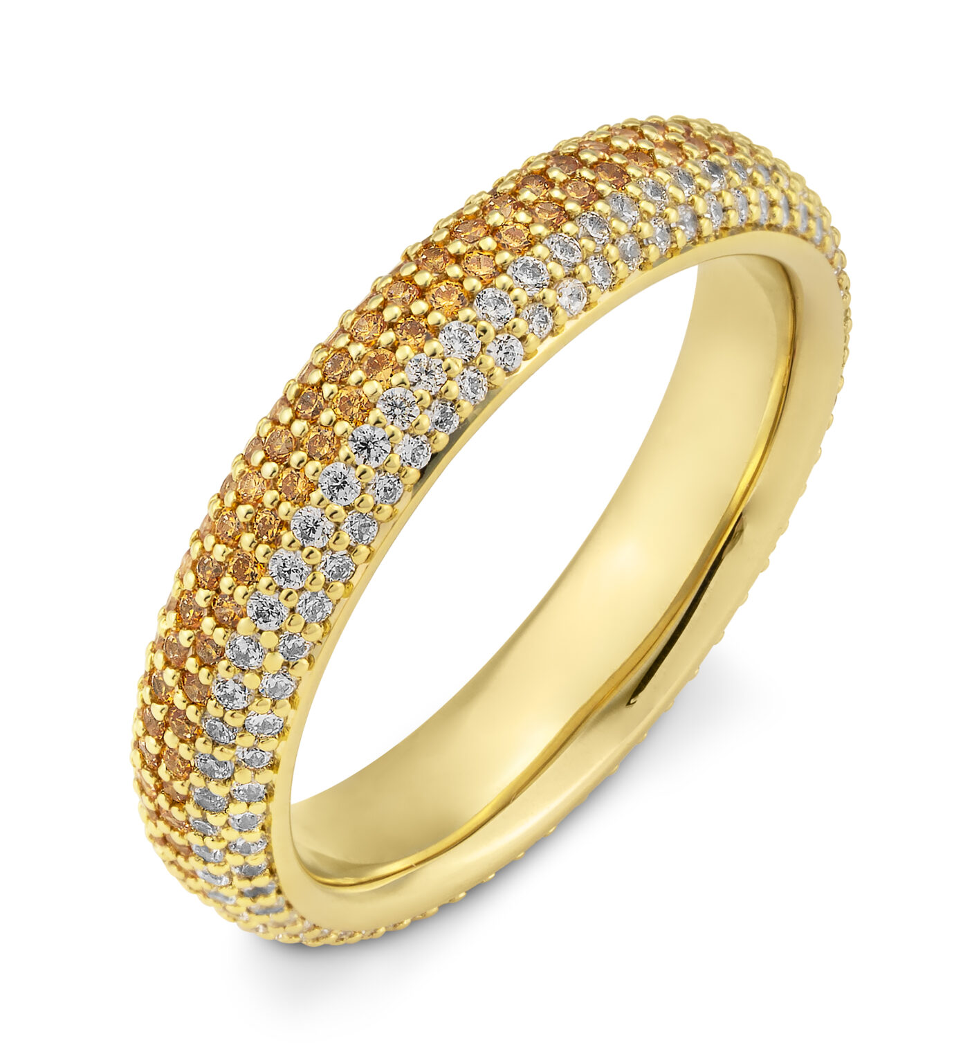 41/06218 375/- Yellow Diamond Cognac 1,59 Ct Ring