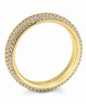 41/06218 375/- Yellow Diamond Cognac 1,59 Ct Ring
