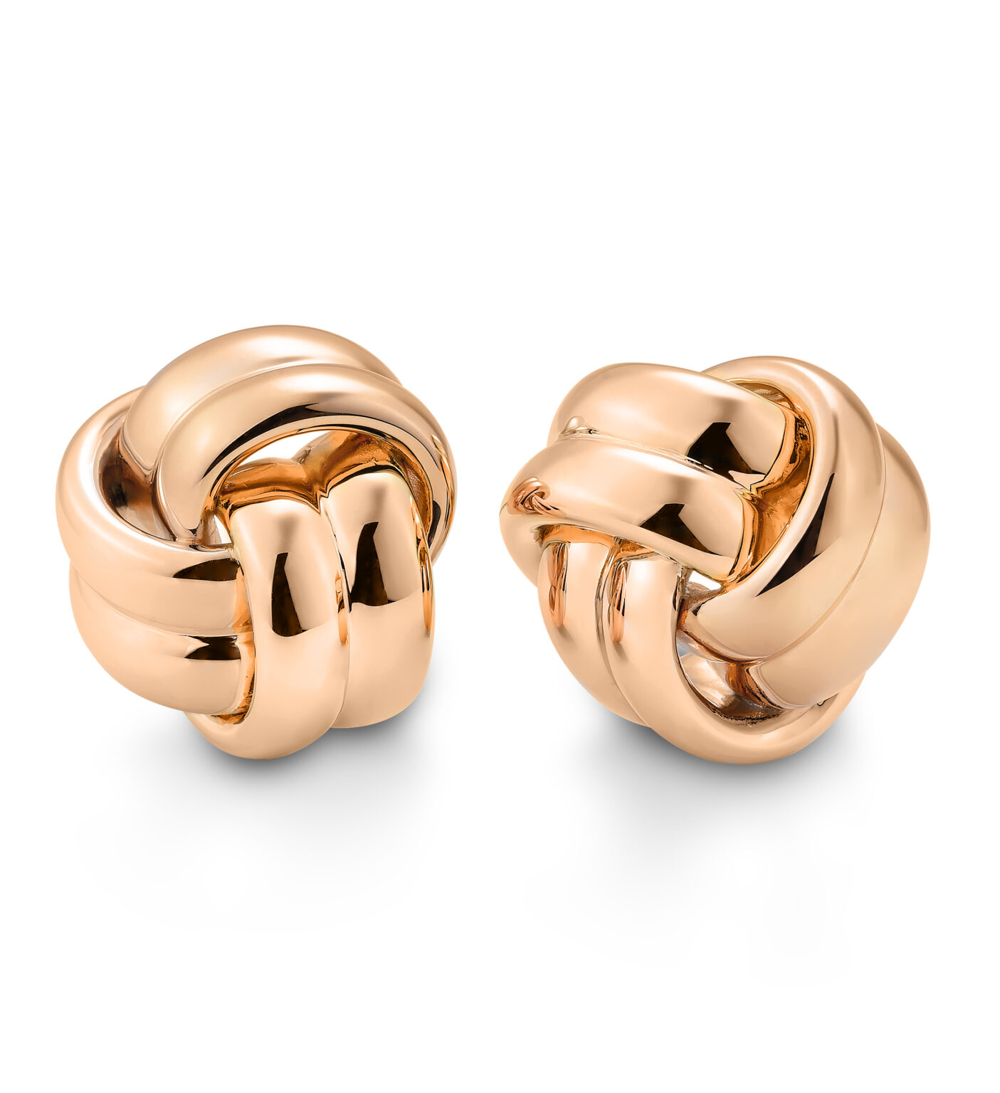 04/03698-2 Breuning 925/- Rose Plated Silver Triple Overlapping Stud Earring