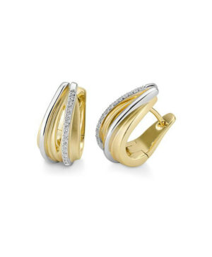 06/612030 375/- Bic. Earring - Dia. 0,154 Ct. H/si