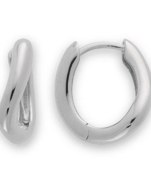 48800 - 925/- Sterling Silver 925/- Creole, polished