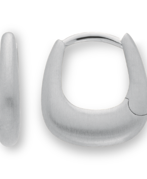 48820 - 925/- Sterling Silver 925/- Creole, matte