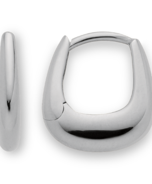 48841 - 925/- Sterling Silver 925/- Creole, rhd. Polished