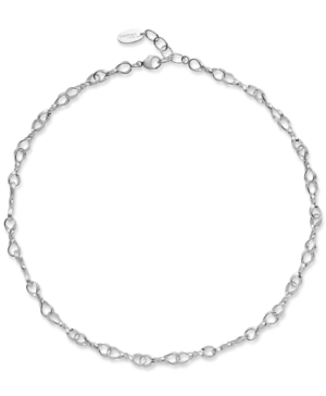 49140 - 925/- Sterling Silver 925/- necklace, matte, 45 cm + 5 cm