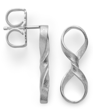 49150 - 925/- Sterling Silver 925/- earrings, brushed