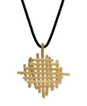 49390 - 925/- Sterling Silver 925/- pendant, gold-plated, satin finish