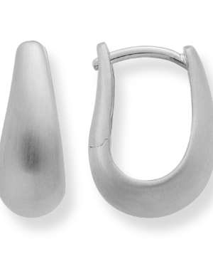 49631 - 925/- Sterling Silver 925/- hoop, rh, satin matt