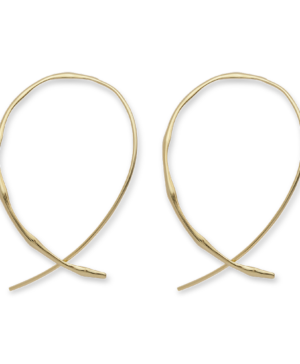 49700 - 925/- Sterling Silver 925/- earrings, gold-plated, polished