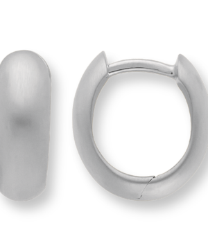 49710 - 925/- Sterling Silver 925/- hoop, satin matte