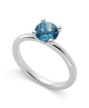 4989056 - 925/- Sterling Silver 925/- Ring blue topaz 1.49,ct polished