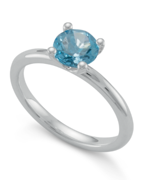 4995052 - 925/- Sterling Silver 925/- Ring blue topaz 0.99,ct polished