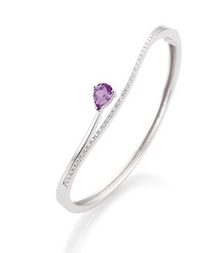 51/00930-0 - 375/- white - g.blue topaz/BRILL. 0,33 Ct. H/si Bracelets