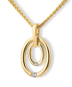 31/04739-0 - 375/- yellow - diamond fc 0,085 Ct. H/si Pendants