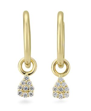 06/61271-0 - 375/- yellow - diamond fc 0,27 Ct. H/si Earrings