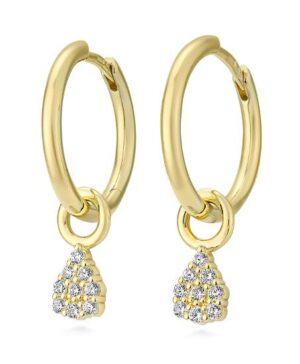 06/61271-0 - 375/- yellow - diamond fc 0,27 Ct. H/si Earrings