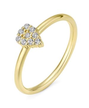 41/06437-0 - 375/- yellow - diamond fc 0,135 Ct. H/si Rings
