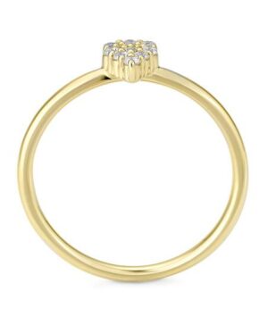 41/06437-0 - 375/- yellow - diamond fc 0,135 Ct. H/si Rings