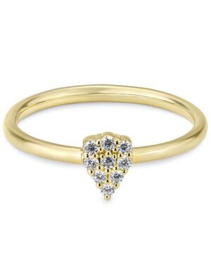 41/06437-0 - 375/- yellow - diamond fc 0,135 Ct. H/si Rings