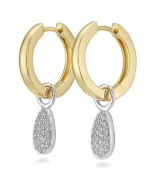 06/61225-0 - 375/- bic. - diamond fc 0,38 Ct. H/si Earrings