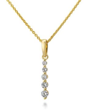 31/04775-0 - 375/- yellow - diamond fc 0,31 Ct. H/si Pendants