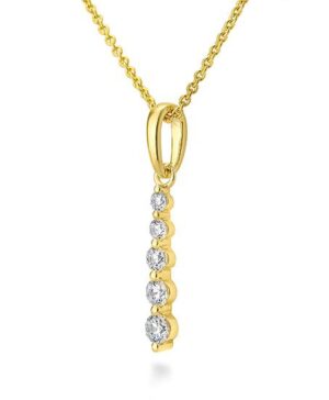 31/04775-0 - 375/- yellow - diamond fc 0,31 Ct. H/si Pendants