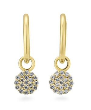 06/61269-0 - 375/- yellow - diamond fc 0,57 Ct. H/si Earrings