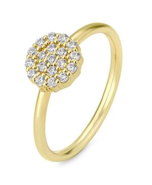 41/06435-0 - 375/- yellow - diamond fc 0,285 Ct. H/si Rings
