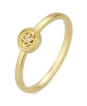 41/06402-0 - 375/- yellow - diamond fc 0,007 Ct. H/si Rings