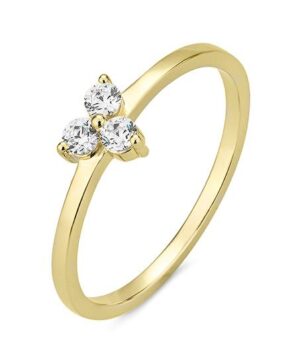41/06412-0 - 375/- yellow - diamond fc 0,165 Ct. H/si Rings