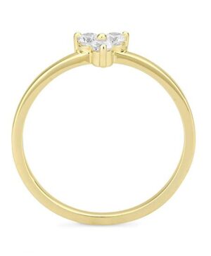 41/06412-0 - 375/- yellow - diamond fc 0,165 Ct. H/si Rings